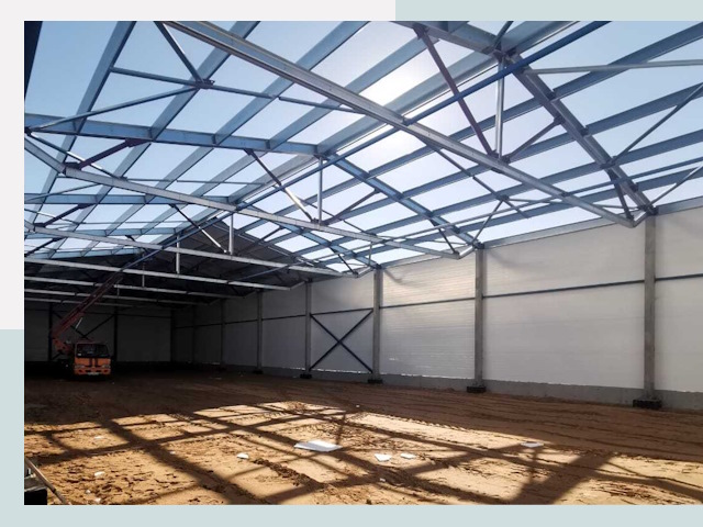 Строительство сенохранилищ в Карпинске