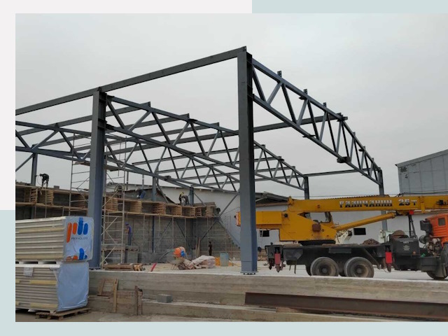 Строительство цехов в Карпинске