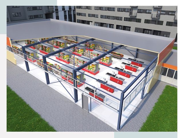 Строительство магазинов в Карпинск от 616 руб. за м²