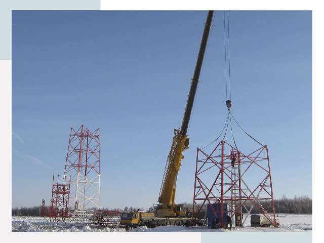 Монтаж вышек связи в Карпинске