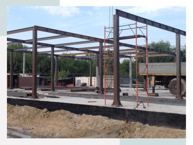 Фундамент для ангаров в Карпинске