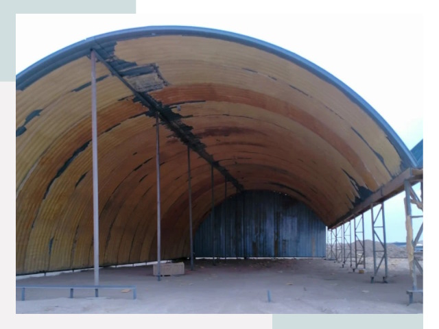 Реконструкция ангаров в Карпинске